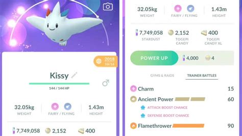 pokemon go togekiss best moveset.